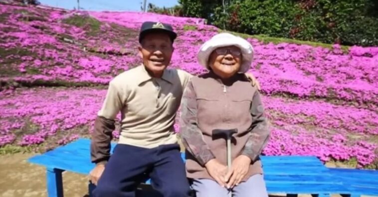 Marido pasa 2 años plantando flores para alegrar a su esposa ciega