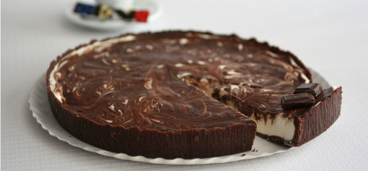 tarta de queso chocolate