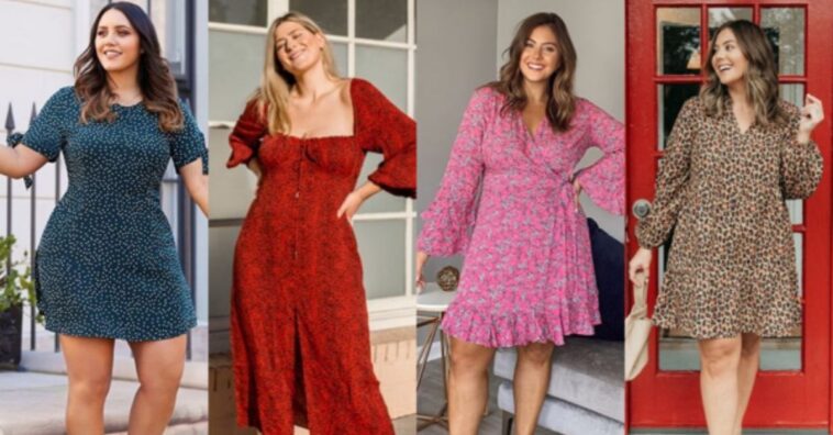 vestidos que estilizan a las mujeres curvy